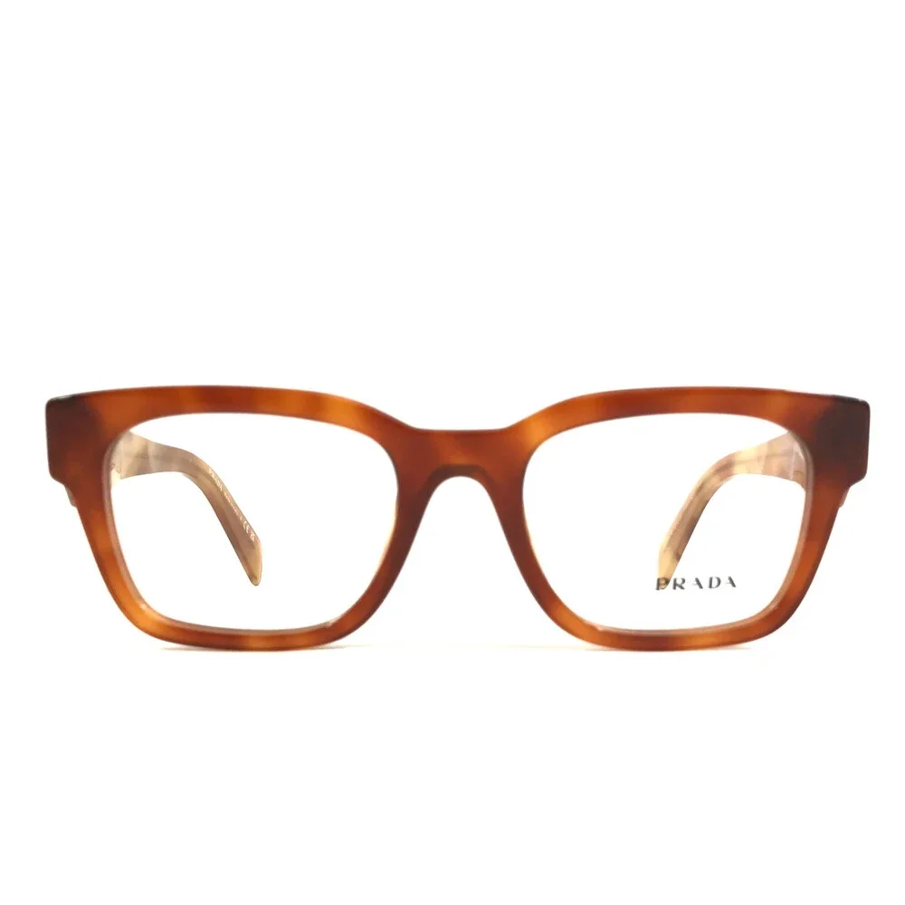 Prada Eyeglasses Frames VPRA10 11P-1O1 Havana Cognac Light Tortoise 51-20-145